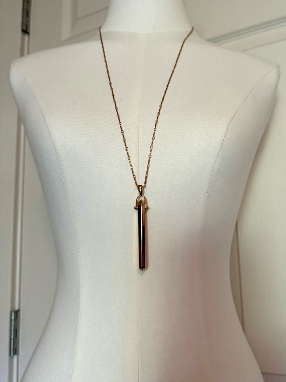 Stella & Dot Rose Gold Rebel Pendant Necklace